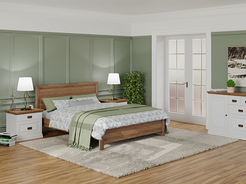 Кровать в стиле минимализм Toronto - Стильная кровать из массива со встроенным основанием