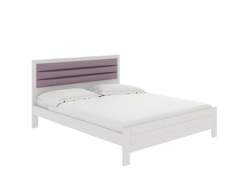 Кровать Prima 90x200 Ткань/Массив Тетра Стальной/Антик (сосна) - Кровать в универсальном дизайне из массива сосны.