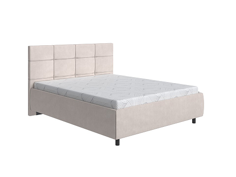Большая двуспальная кровать New Life - Кровать в стиле минимализм с декоративной строчкой