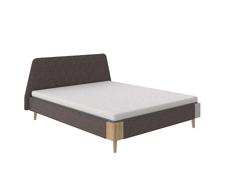 Кровать с мягким изголовьем Lagom Hill Soft - Оригинальная кровать в обивке из мебельной ткани.