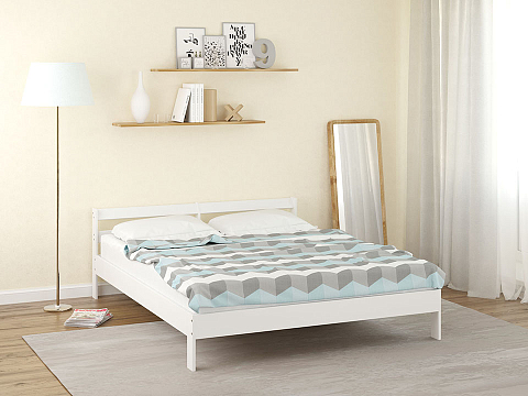 Двуспальная деревянная кровать Оттава - Универсальная кровать из массива сосны.