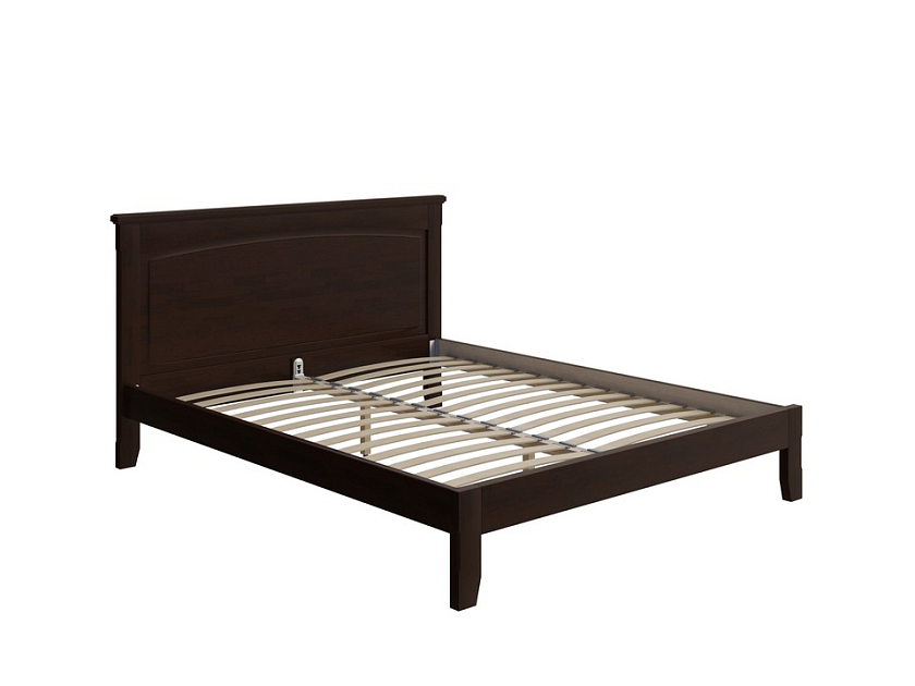 Кровать Marselle-тахта 80x180 Массив (береза) Орех - Деревянная кровать со встроенным основанием