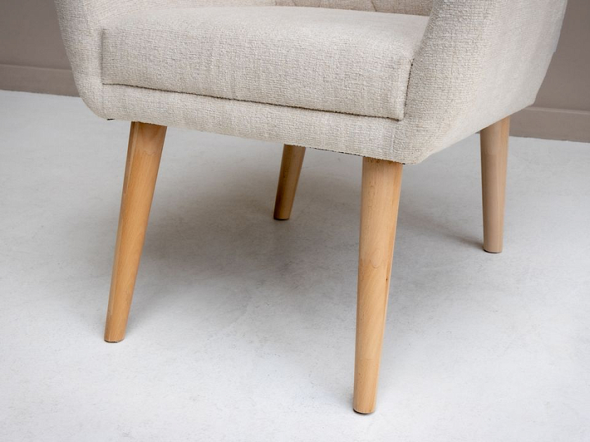 Кресло Lagom Hill 70x70 Ткань/Масло-воск (дуб) Лама Авокадо/Масло-воск Natura (Дуб) - Мягкое, стильное кресло из капсульной коллекции Lagom